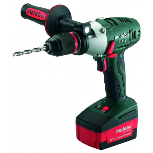 Увеличенная фотография Аккумуляторная ударная дрель шуруповерт Metabo SB 18 LTX Quick (2*5,2Ач 110Нм)